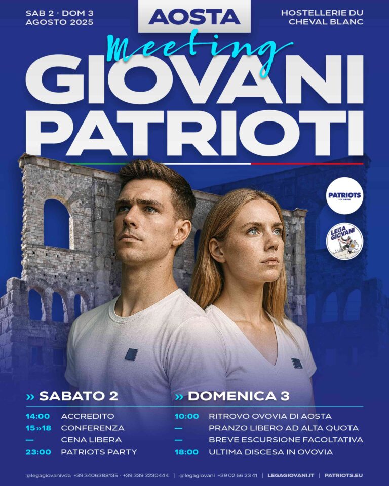 Ad Aosta il primo Meeting valdostano dei Giovani Patrioti