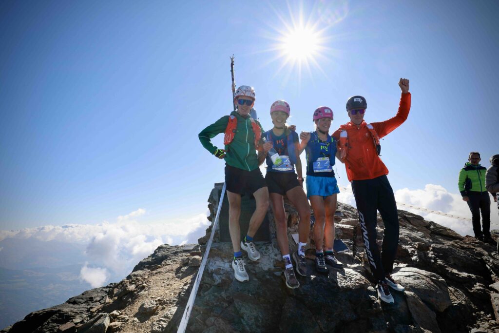 Mont Emilius, Charvensod (ao), I Vincitori Della Gara Maschile E Femminile In Vetta. Photo Credit: Roberto Roux
