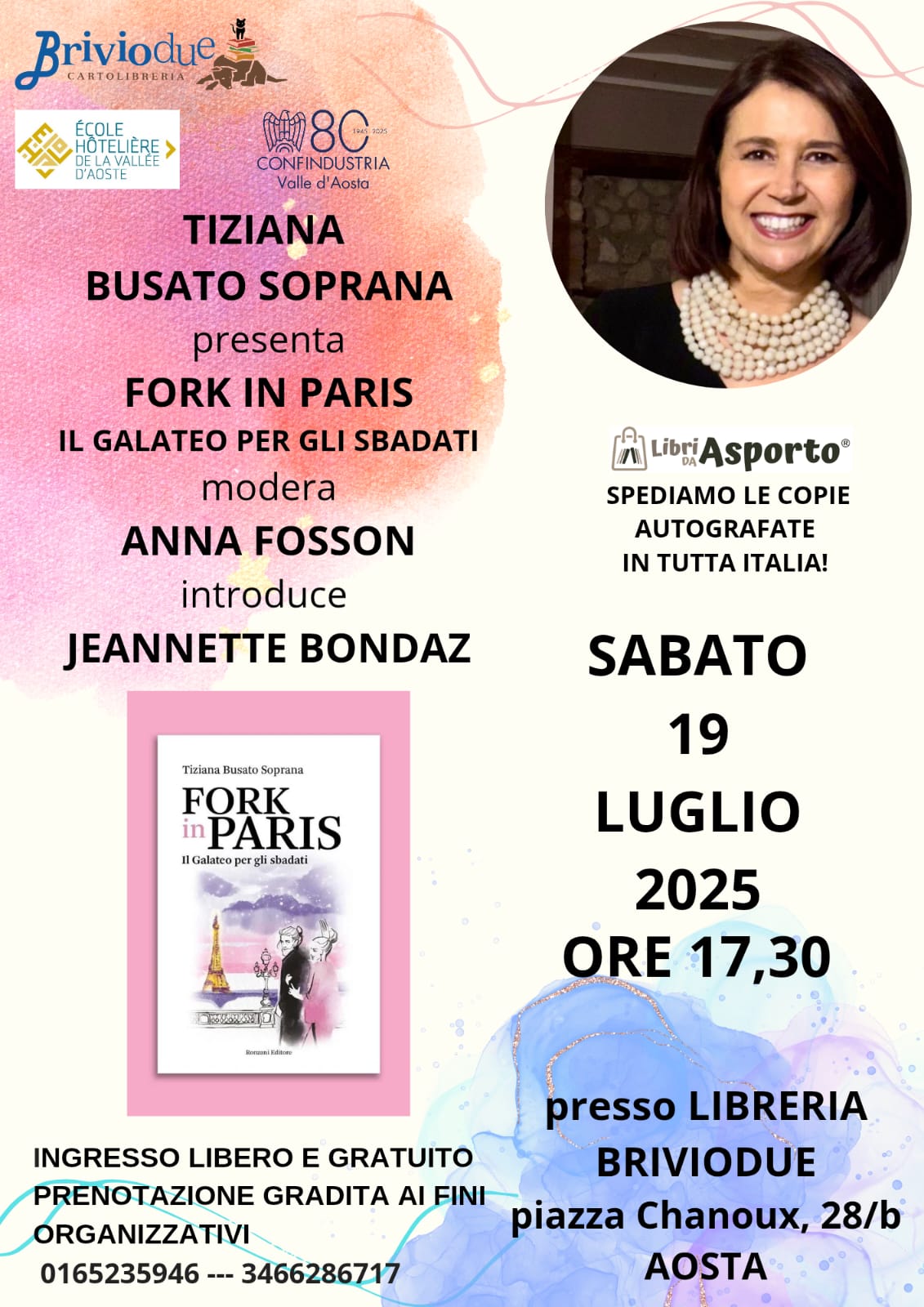 Tiziana Busato presenta i libri Fork in Paris e Fashion Fork