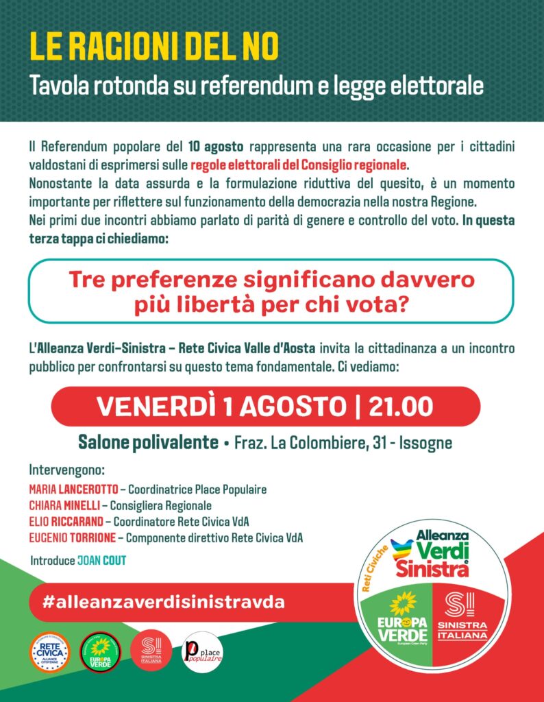 Locandina incontro a Issogne 1° agosto