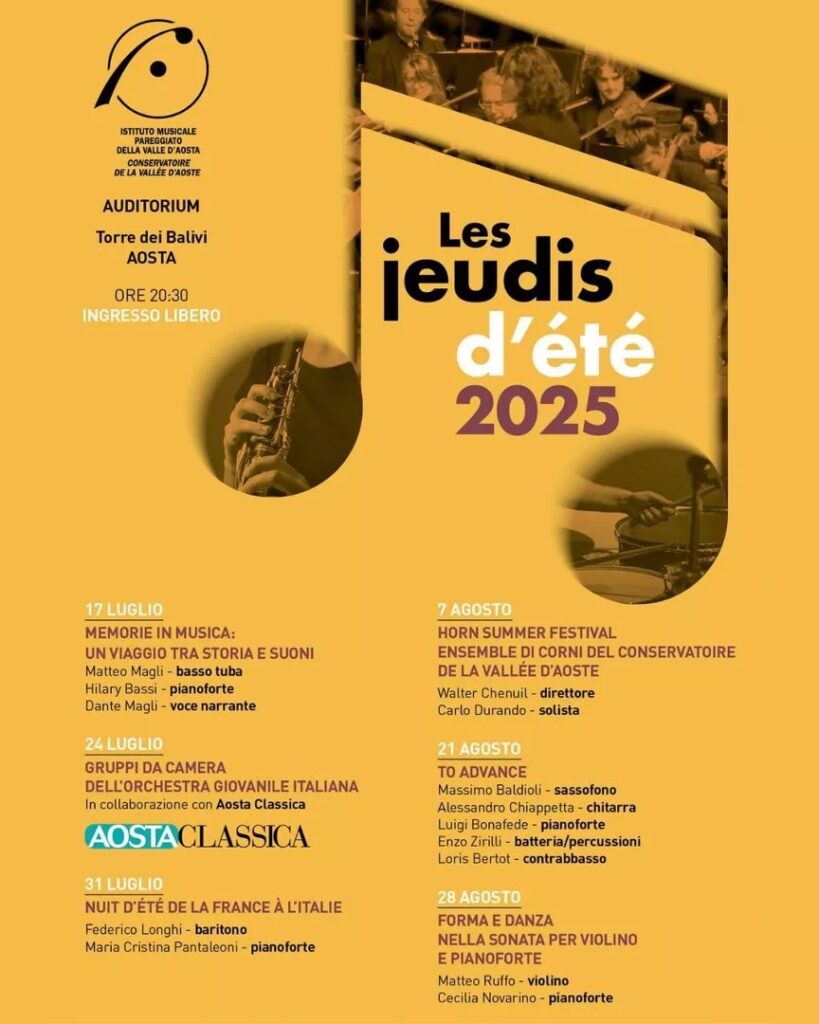Locandina Les Jeudis d’été 2025