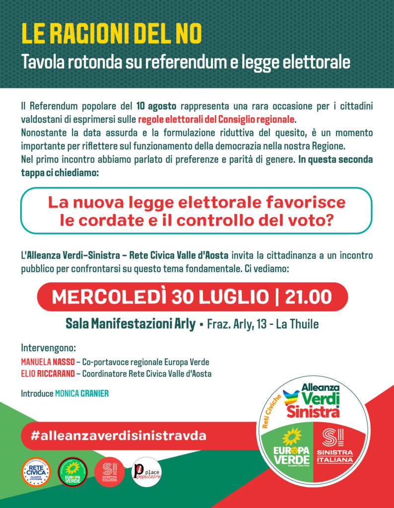 Locandina della tavola rotonda AVS 30 luglio 2025