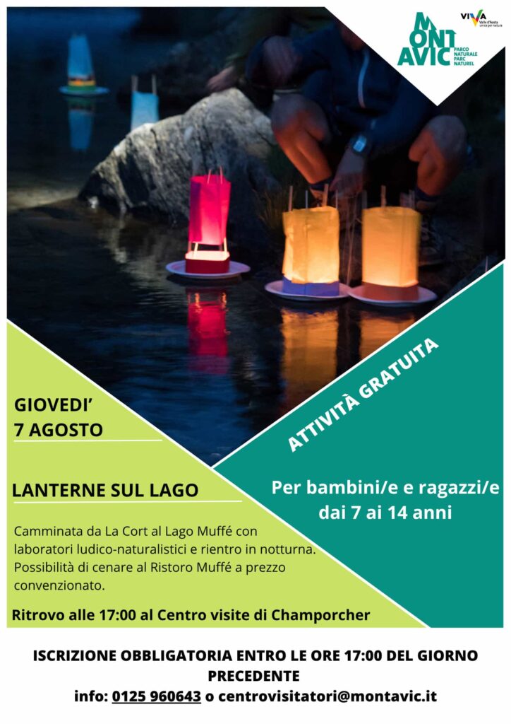 Locandina lanterne sul lago