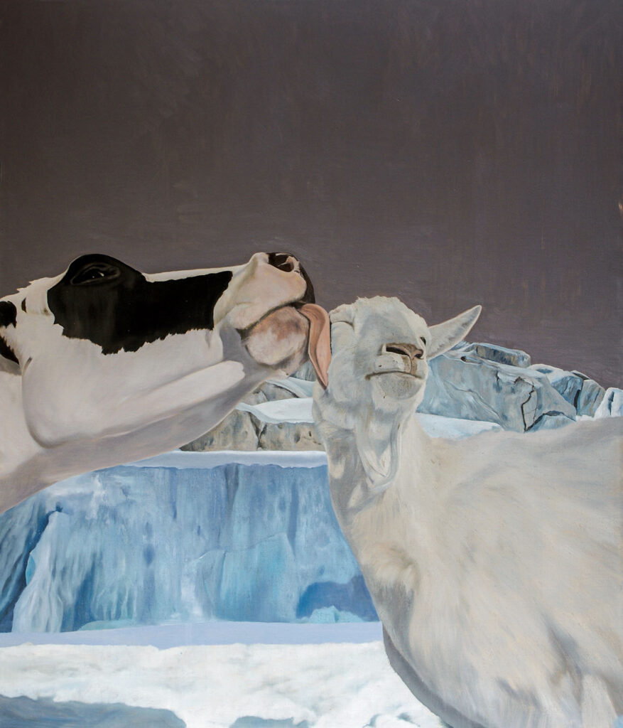 Marco Bettio, Rompighiaccio, 140x120 Cm, Olio Su Lino, 2025