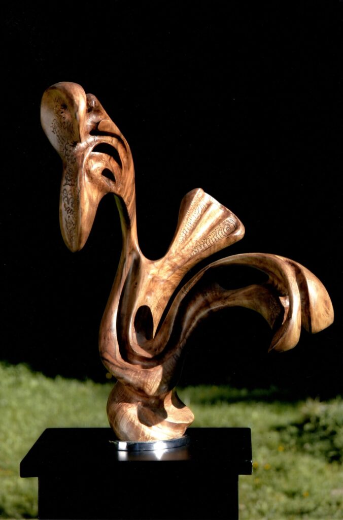 Scultura in legno di Bruno Gabrieli