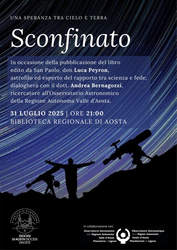 Locandina e copertina del libro Sconfinato
