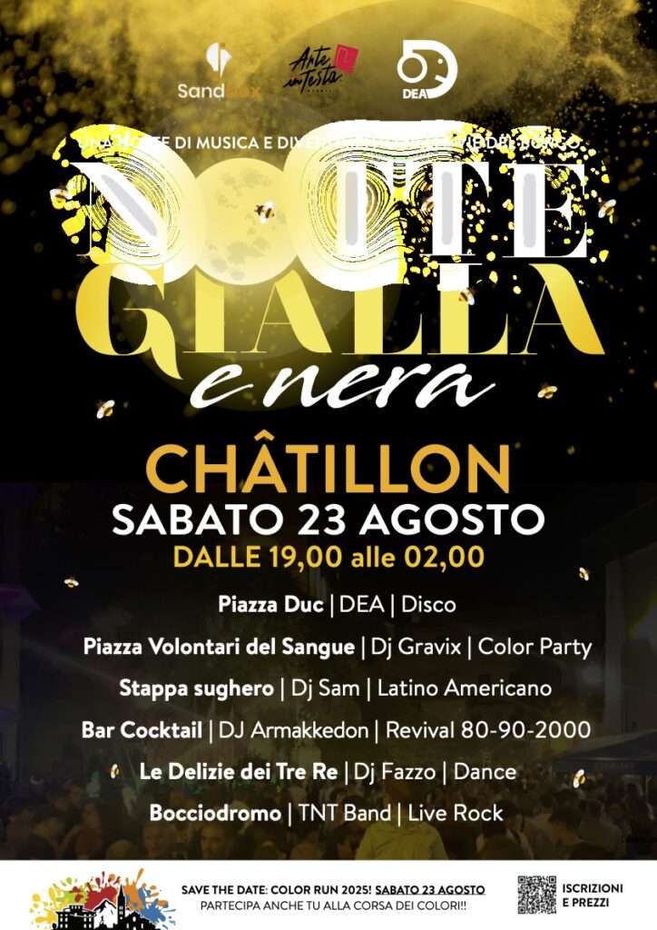 Locandina Notte gialla e nera