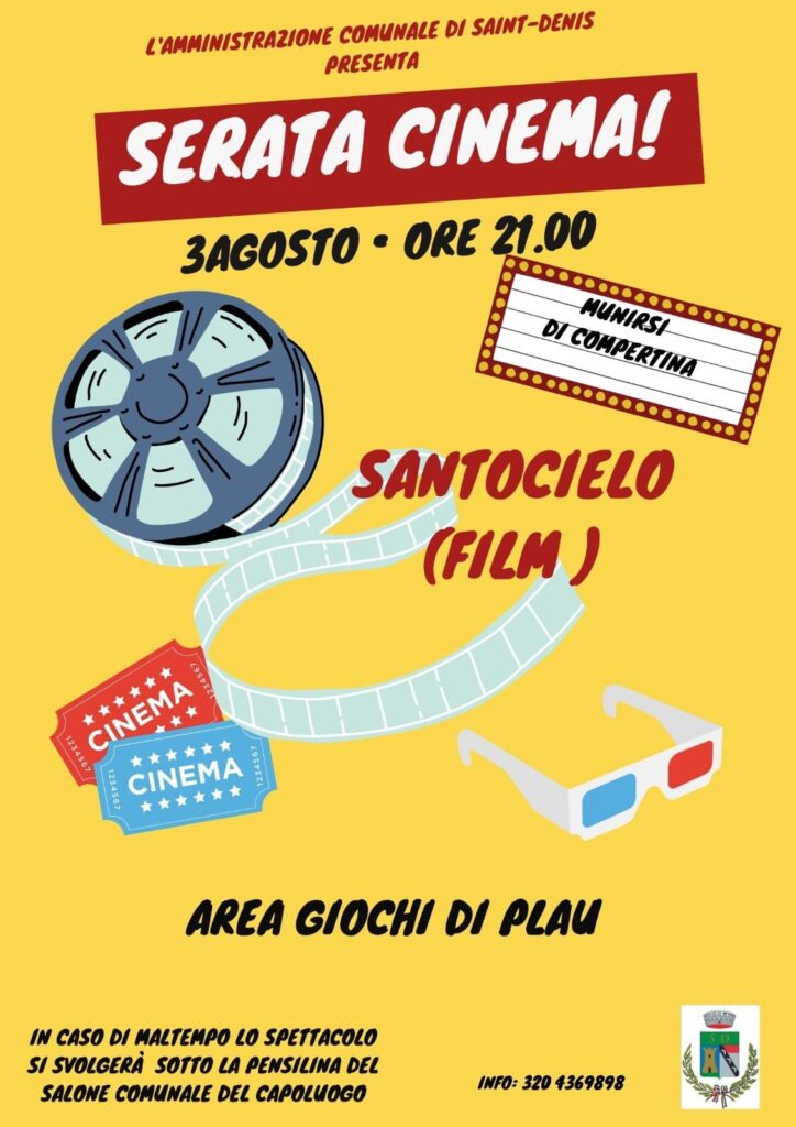 Locandina serata cinema