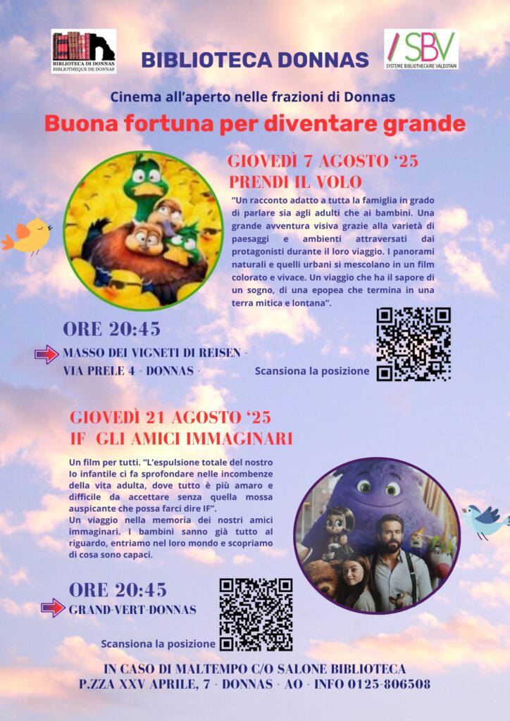 Locandina cinema all'aperto