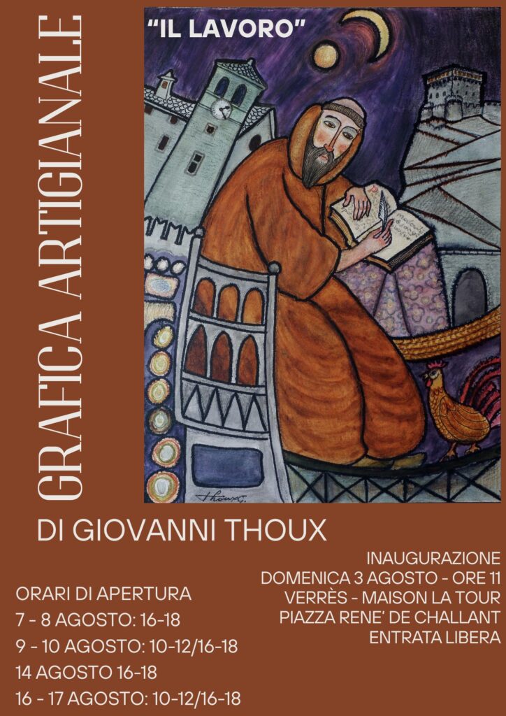 Locandina mostra Giovanni Thoux
