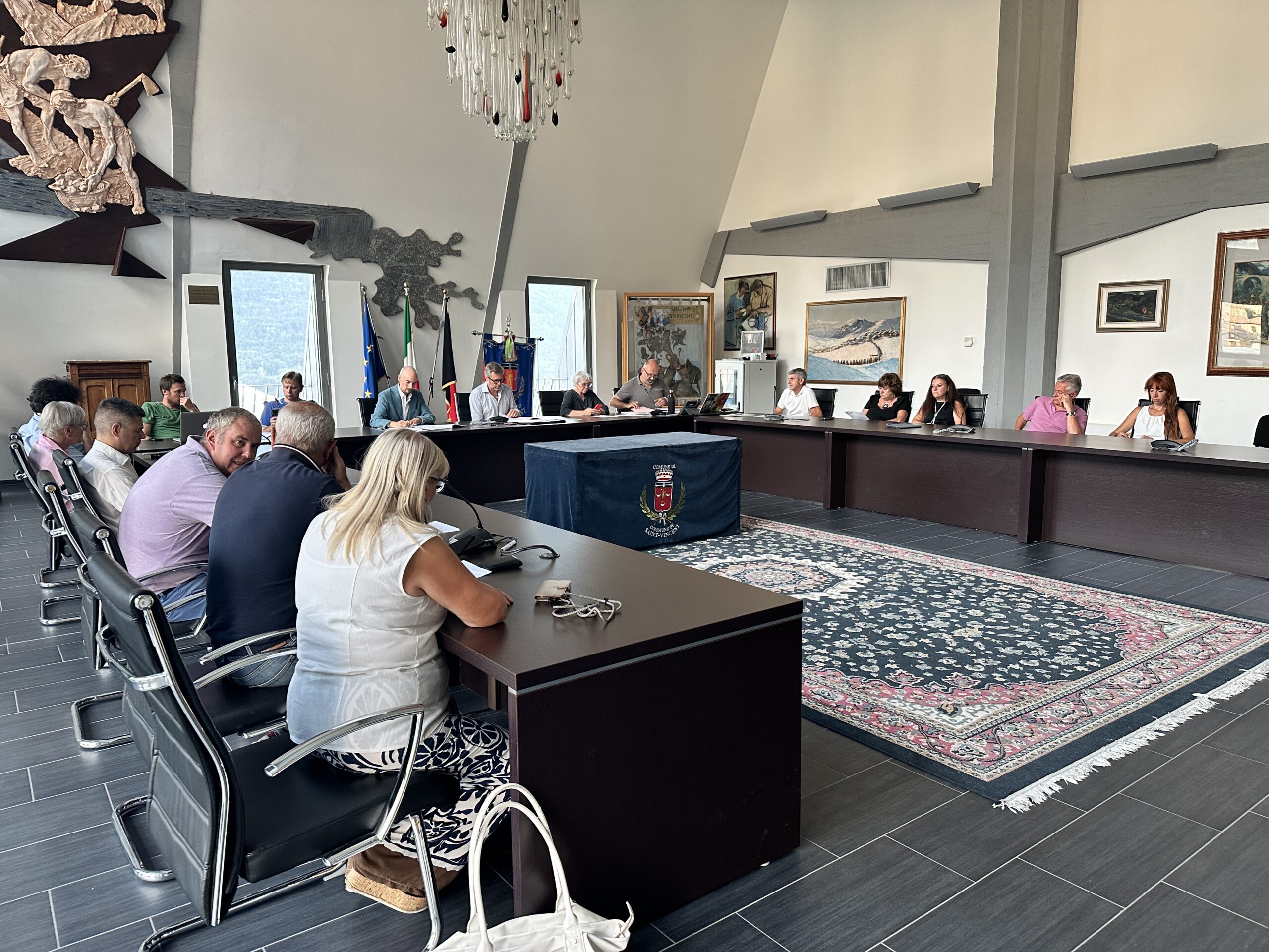 Consiglio comunale a Saint-Vincent il 12 agosto 2025