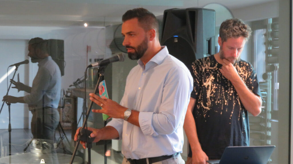 Paolo Dall'Ara, presidente dell'Associazione culturale Ététrad e Vincent Boniface, direttore artistico del festival