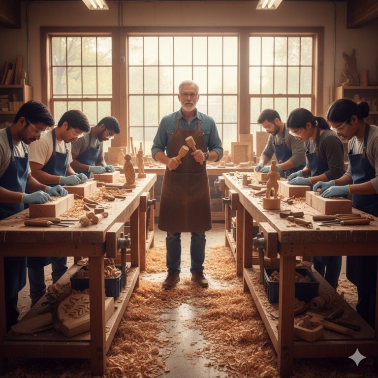 Corso di scultura su legno a Châtillon