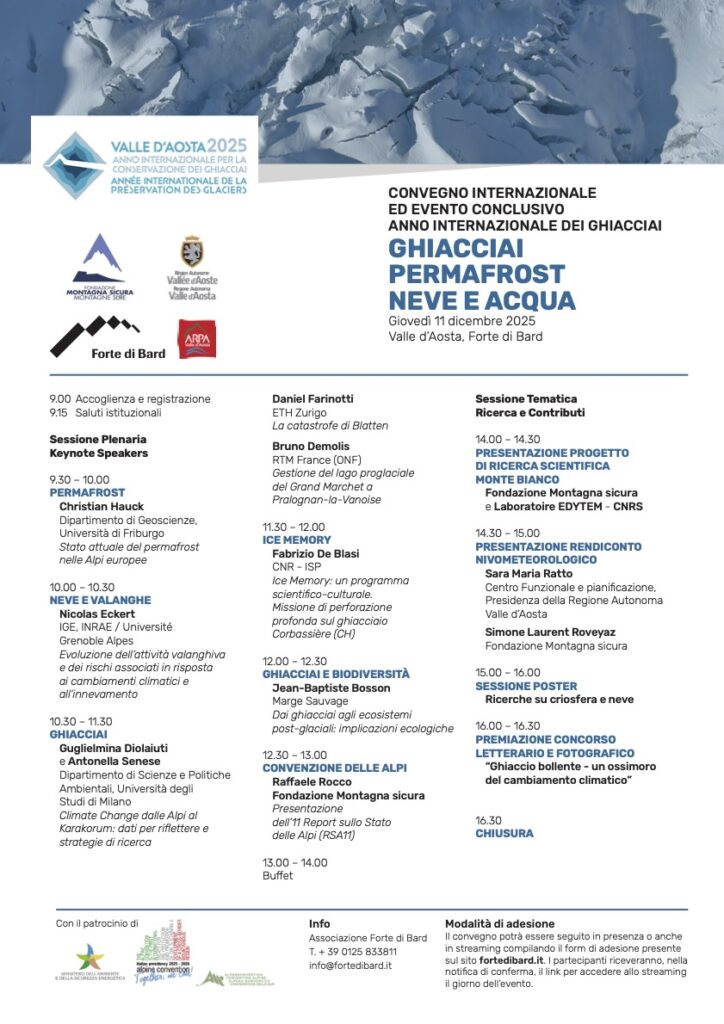 Locandina del convegno conclusivo