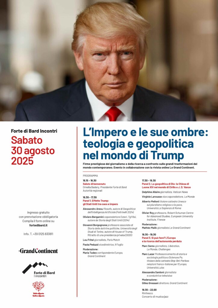 Locandina L’Impero e le sue ombre: teologia e geopolitica nel mondo di Trump