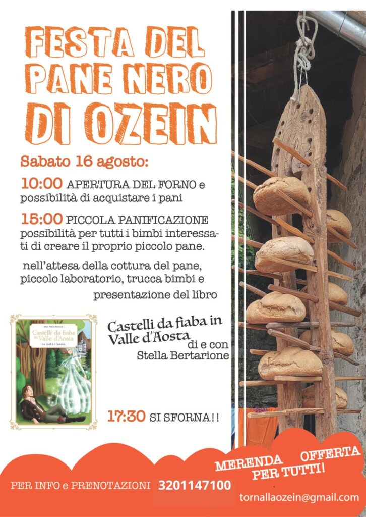 Locandina festa del pane nero di Ozein