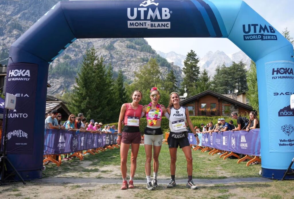 Podio femminile ETC-UTMB 2025