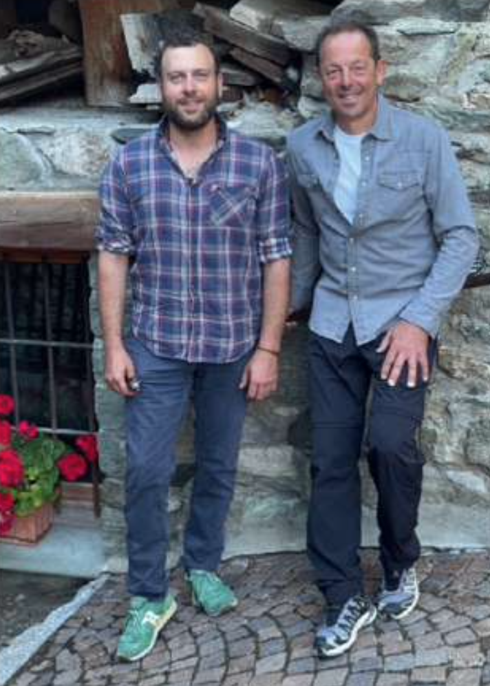 Simone Cecchetto e Roberto Rigollet della lista Perla Alpina alle Elezioni comunali di Chamois 2025