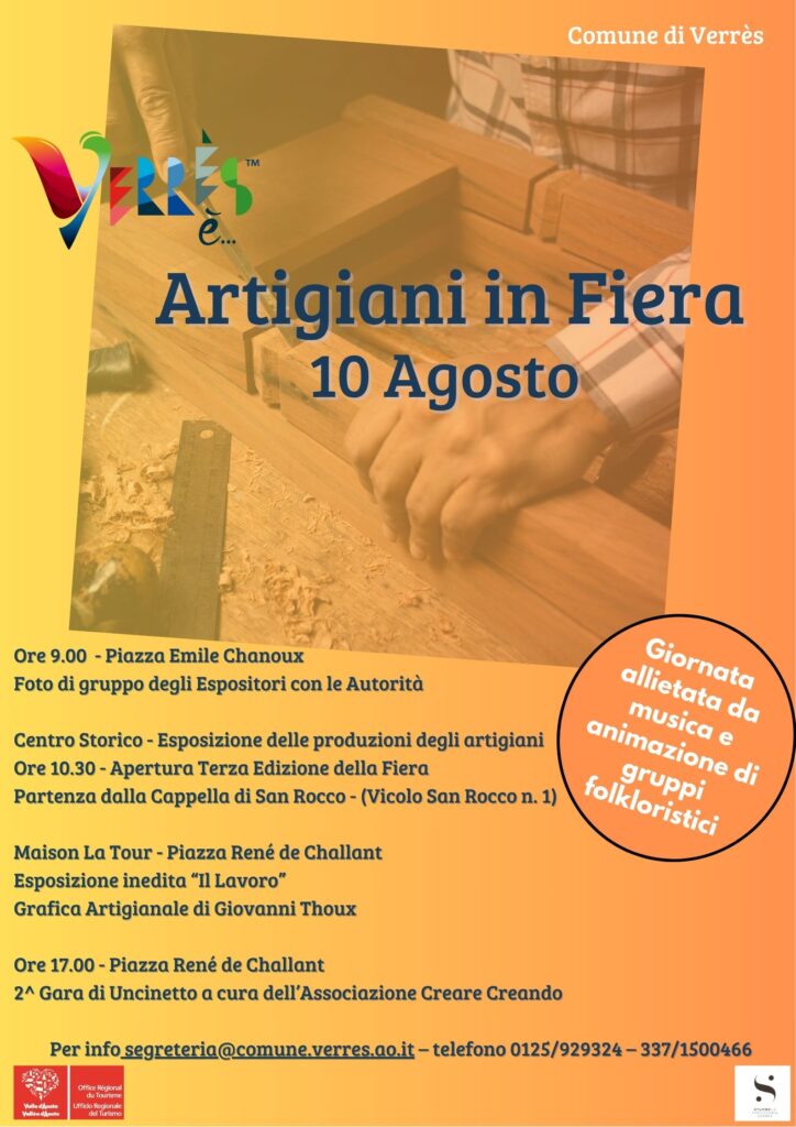 Locandina Artigiani in fiera a Verrès