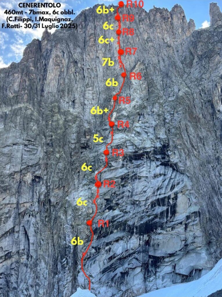 Cenerentolo, Carlo Filippi, Isaie Maquignaz e Francesco Ratti aprono una nuova via sull’Aiguille della Brenva