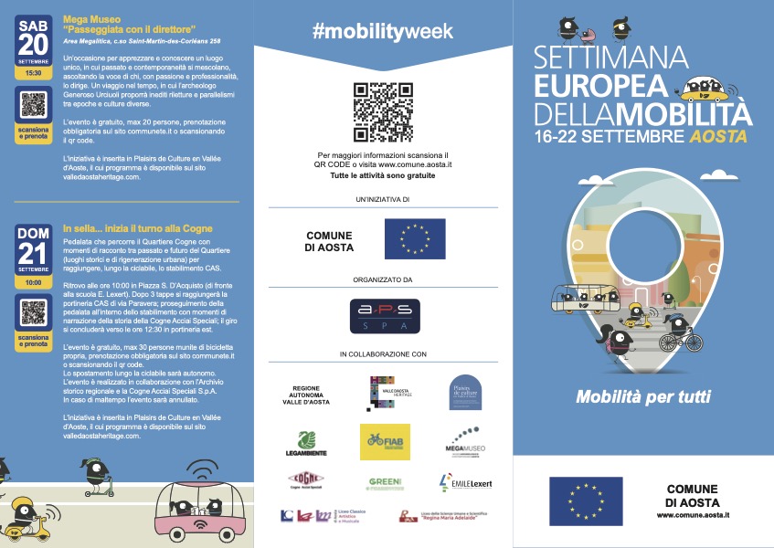 Depliant Settimana della mobilità