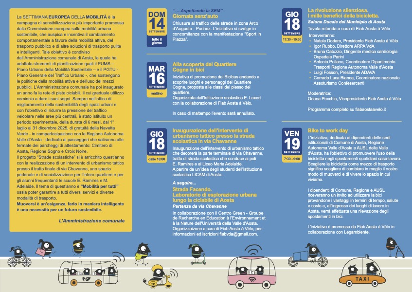 Depliant Settimana della mobilità
