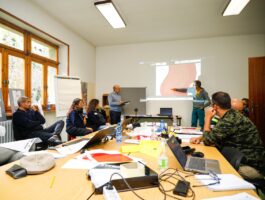 Esercitazione di protezione civile a Courmayeur