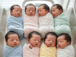 Otto nascite in un giorno al Beauregard