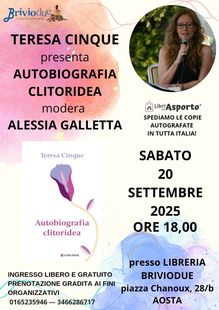 Teresa Cinque presenta il libro Autobiografia clitoridea