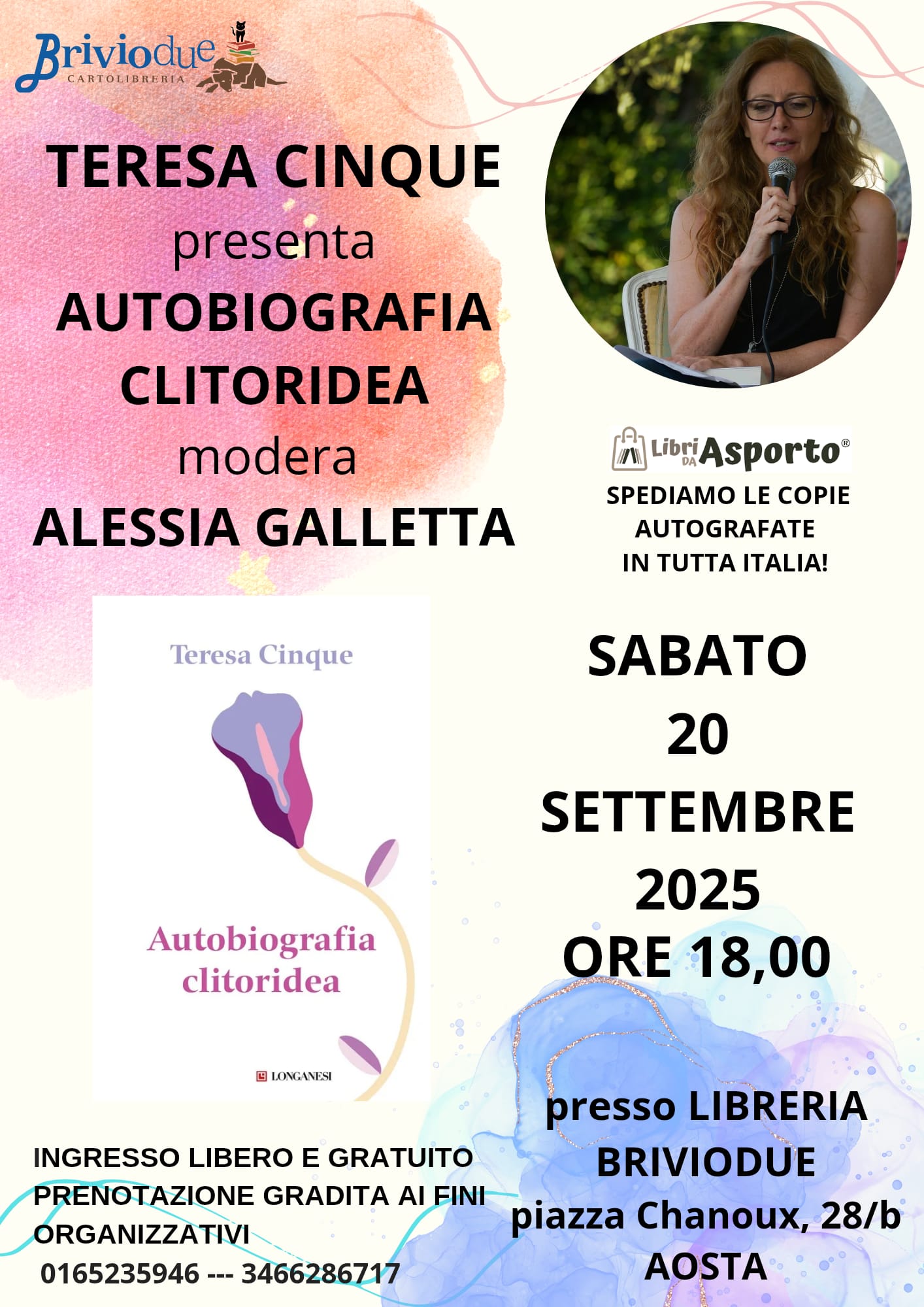 Teresa Cinque presenta il libro Autobiografia clitoridea