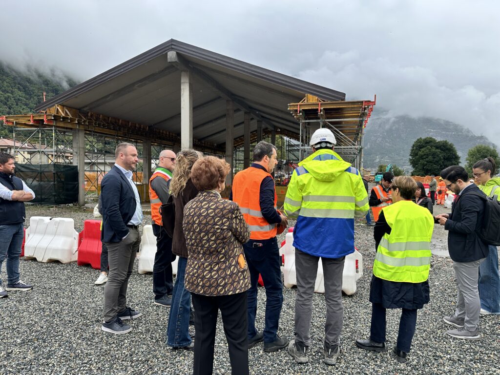 Salvini visita cantiere elettrificazione ferrovia Donnas