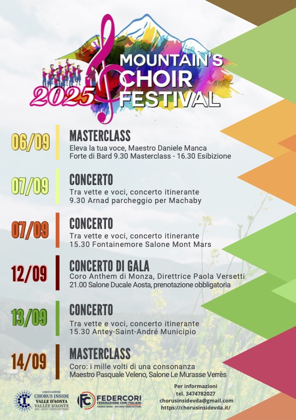 Locandina Mountain's Choir Festival 2025