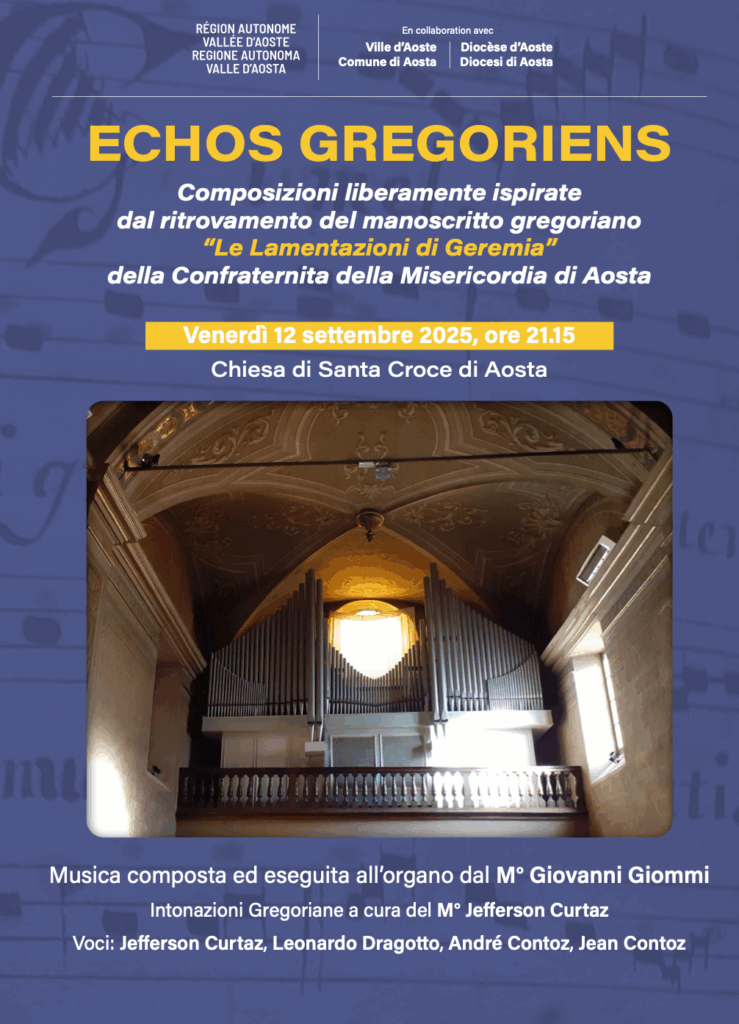 Locandina concerto Echos gregoriens