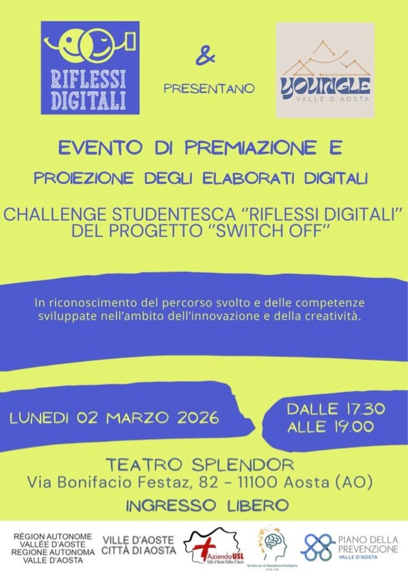 Locandina premiazione Switch Off