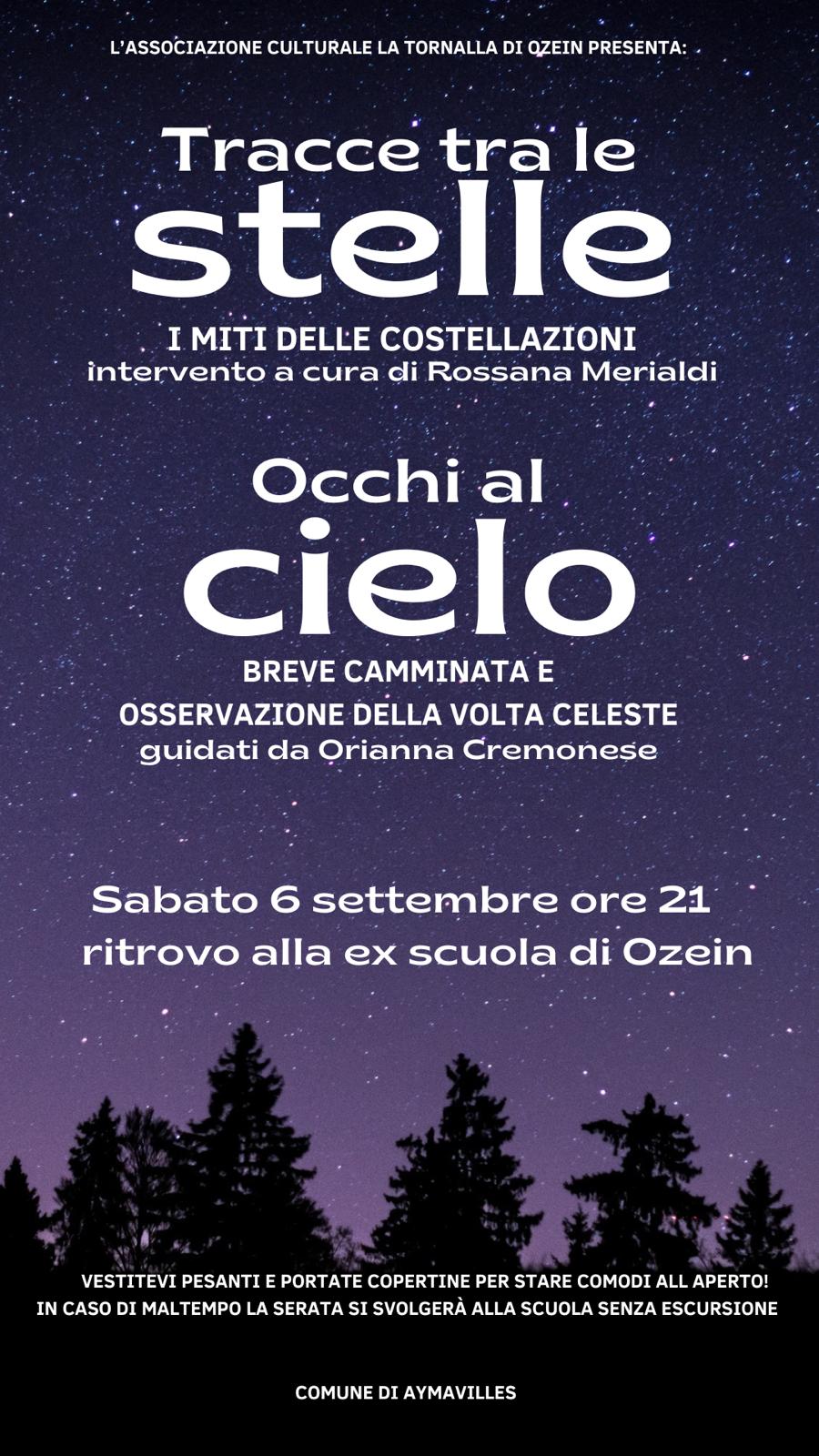 Tracce tra le stelle a Ozein
