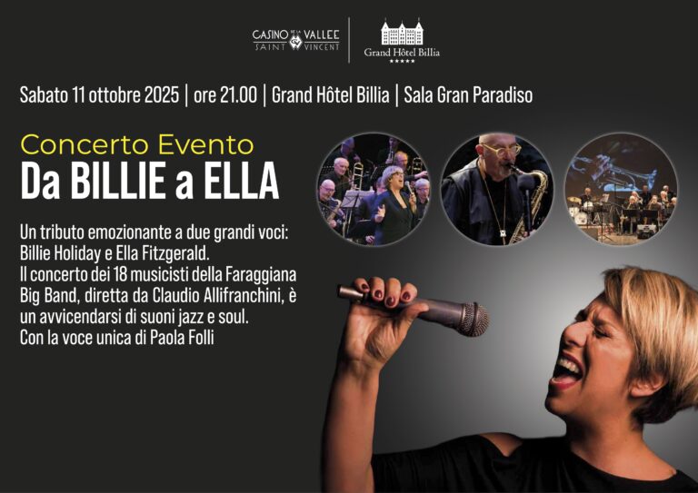 Da Billie a Ella, un tributo al jazz a Saint-Vincent