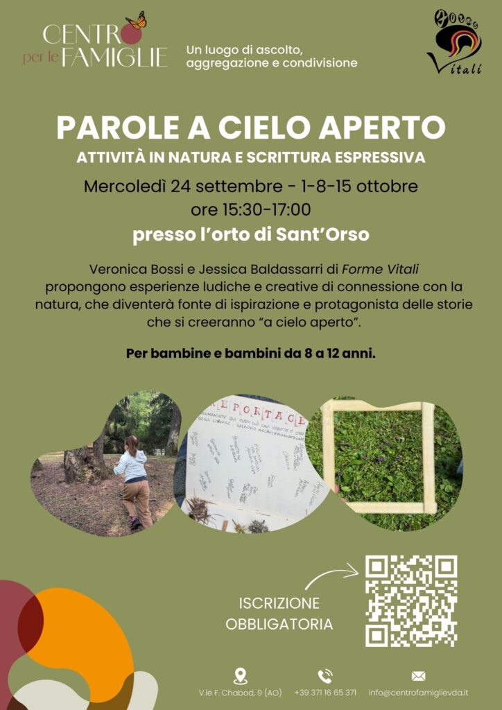 Locandina parole a cielo aperto