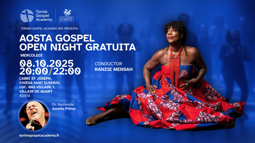 Locandina Aosta Gospel open night