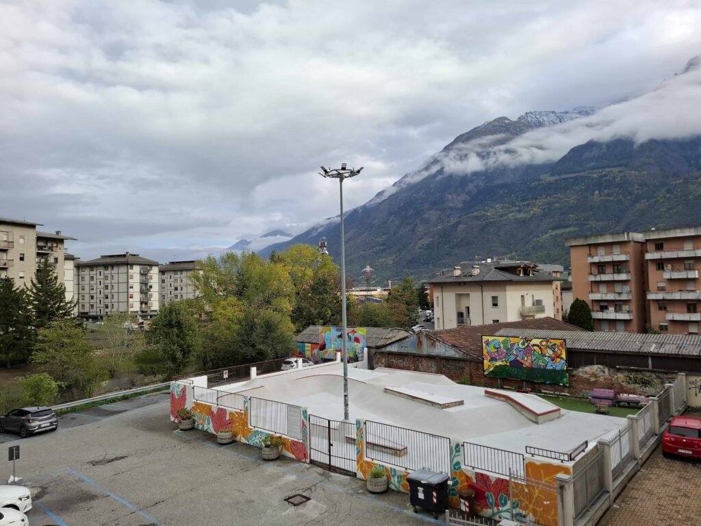 Skate Park Aosta ricondizionato piazza
