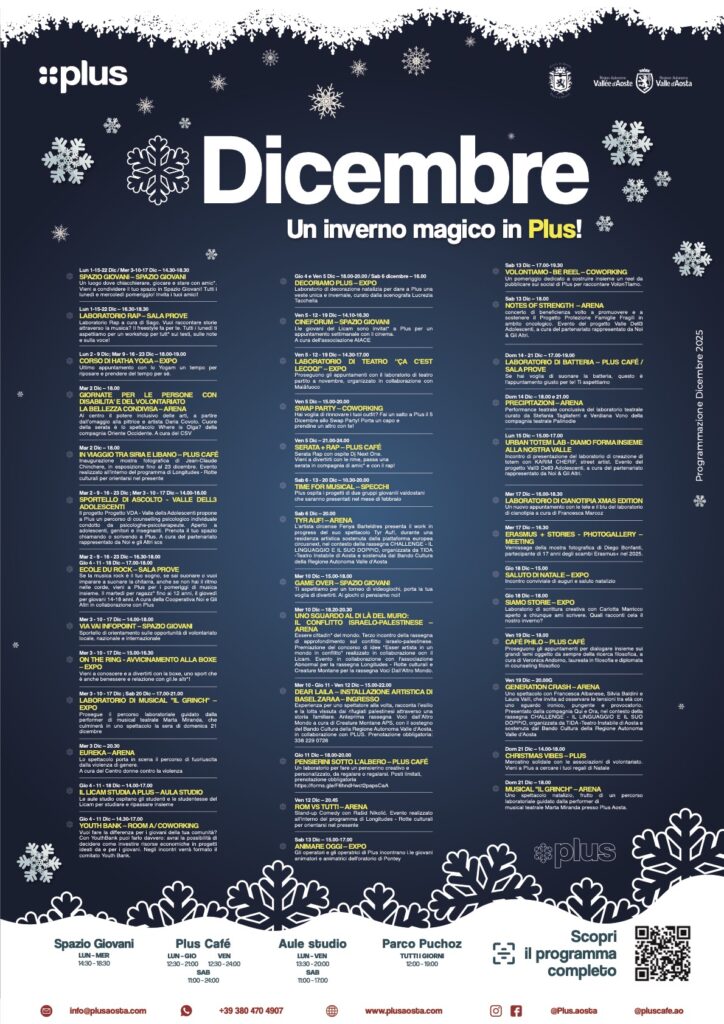 Locandina dicembre al Plus