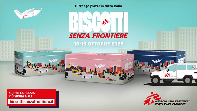 Locandina Campagna Biscotti Senza Frontiere 2025
