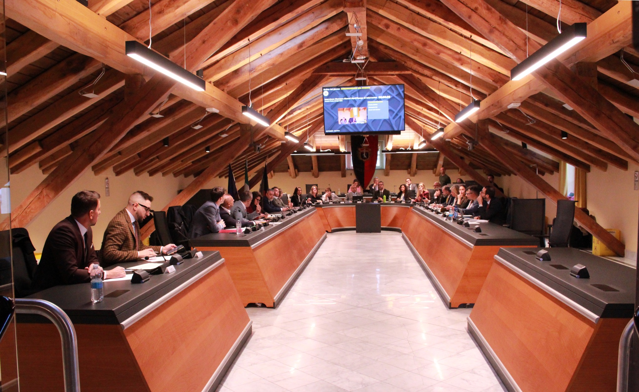 Consiglio comunale ad Aosta il 29 ottobre 2025