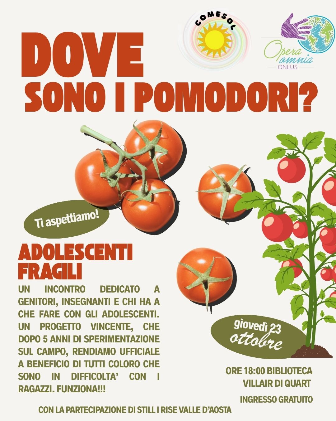 Terzo incontro del tour A scuola di cuore sul tema dell’abbandono scolastico