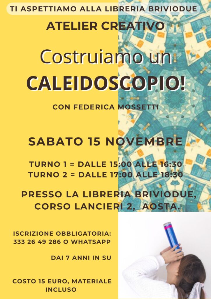 Locandina atelier Costruiamo un caleidoscopio