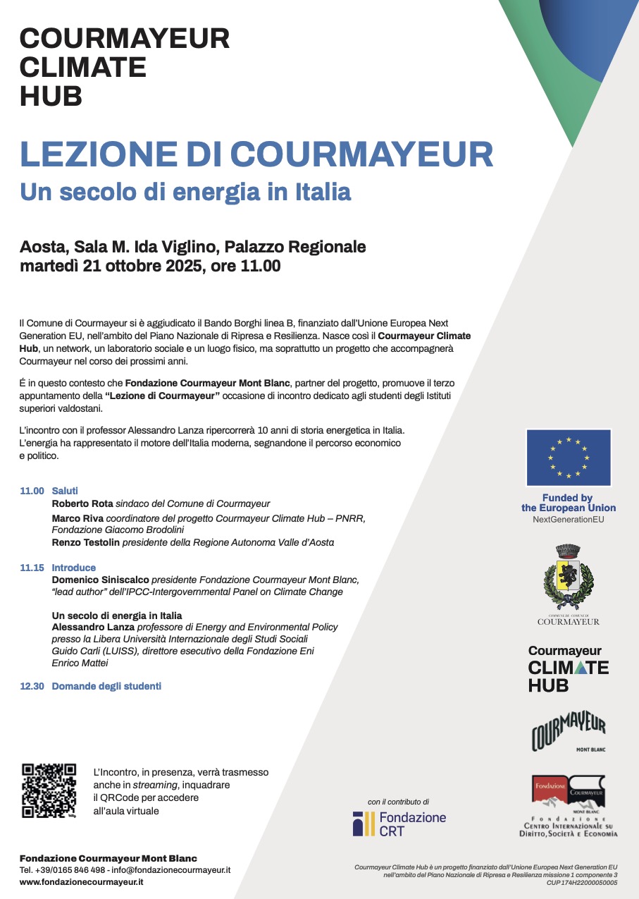 Locandina Lezione di Courmayeur