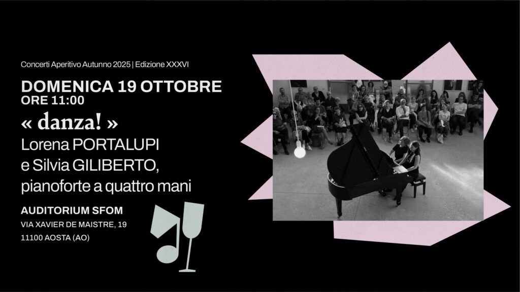 Locandina Duo Pianistico A Quattro Mani, Con Lorena Portalupi E Silvia Giliberto.