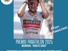 Premio Panathlon 2025 a Filippo Agostinacchio