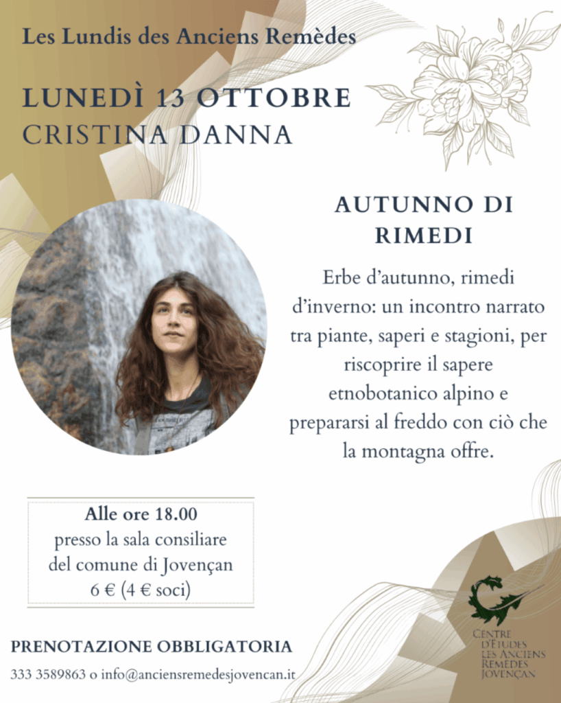 Locandina evento con Cristina Danna
