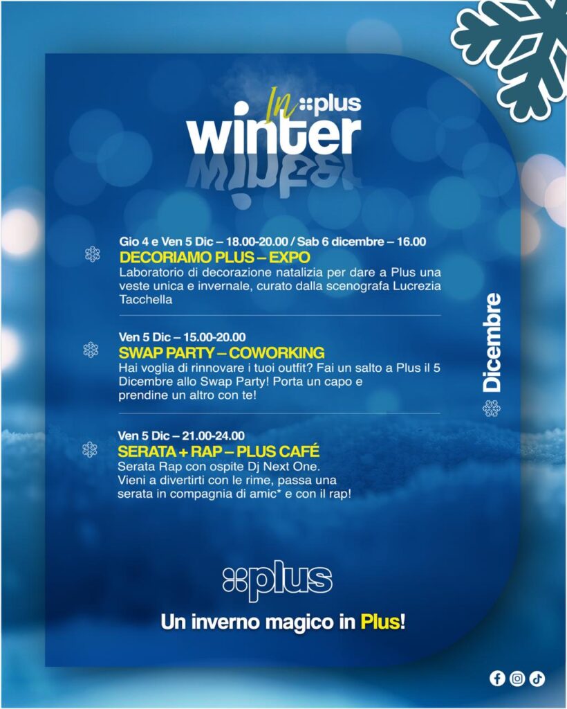 Locandina dicembre al Plus