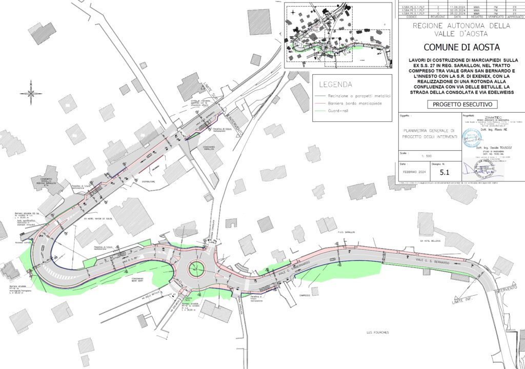 Progetto esecutivo in regione Saraillon